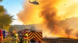 Important dispositif de secours à Viroinval pour un violent incendie d’espace naturel