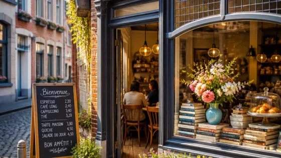 À Binche, "La Maison Saucez" ouvre et mêle café, livres et fleurs