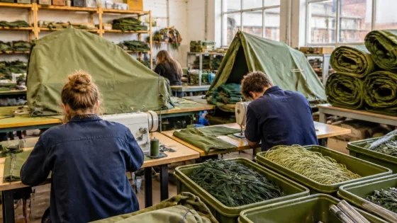 À Charleroi, des étudiants donnent une seconde vie aux tentes de camps SNJ