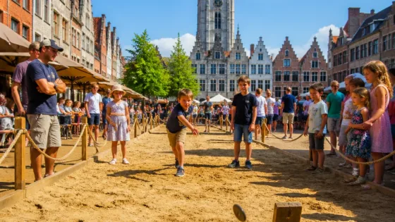 À Tournai, la Grand-Place vibre pour les Mondiaux du jeu de fer, 5e édition