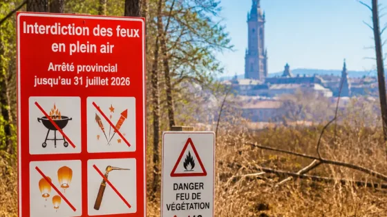 Hainaut: l’interdiction des feux en plein air prolongée face au risque d’incendie