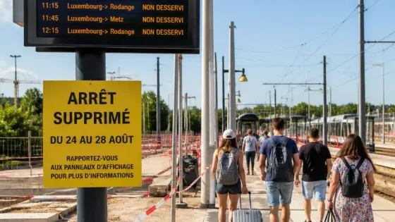 Travaux : la gare d'Howald non desservie dans le sens Luxembourg–Thionville/Metz et Luxembourg–Rodange jusqu'au 28 août