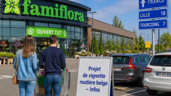 Vignette routière: à Mouscron, les clients français de Famiflora menacent de moins venir
