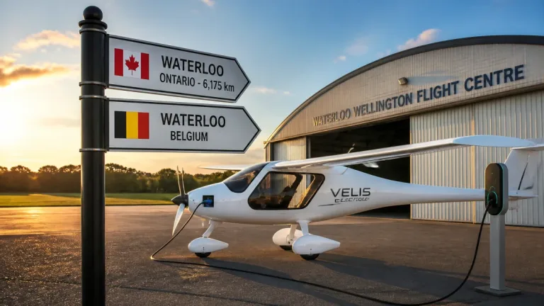 À l’autre Waterloo, des vols en avion électrique: quelles leçons pour Waterloo?