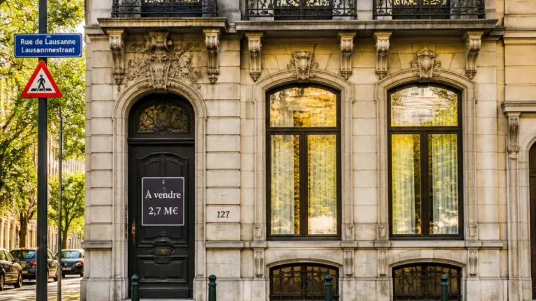 À Saint-Gilles, l’ancien siège de DéFI mis en vente: 2,7 millions pour un hôtel de 1899