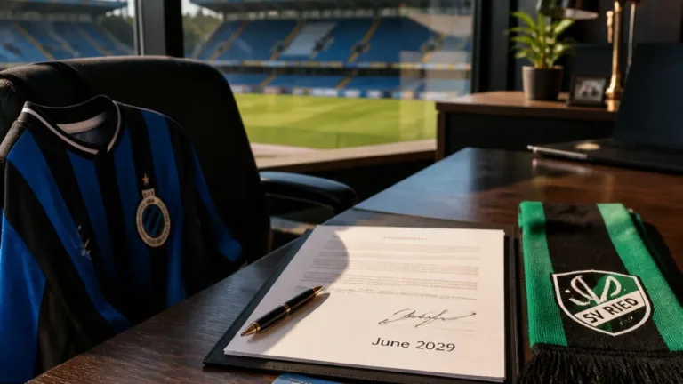 Bruges prolonge Tobias Lund Jensen jusqu'en 2029 et le prête au SV Ried pour une saison