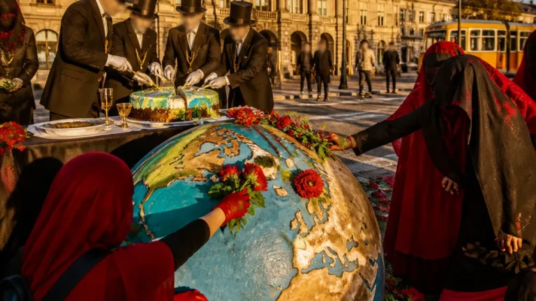 Bruxelles : Extinction Rebellion met en scène un banquet pour dénoncer les inégalités écologiques