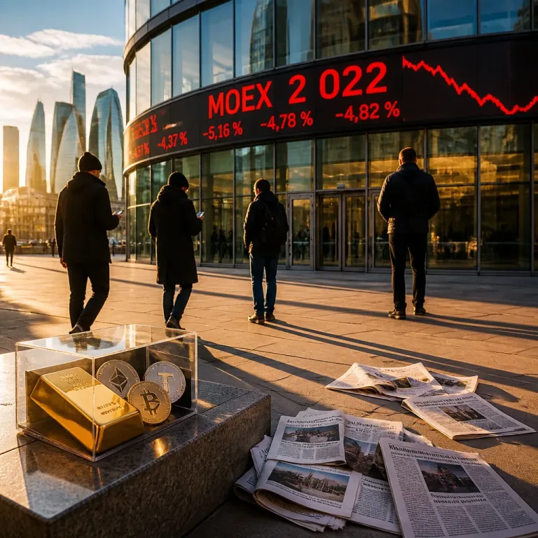 Bourse de Moscou: le MOEX retombe à 2 022 points, signes d'une crise économique profonde