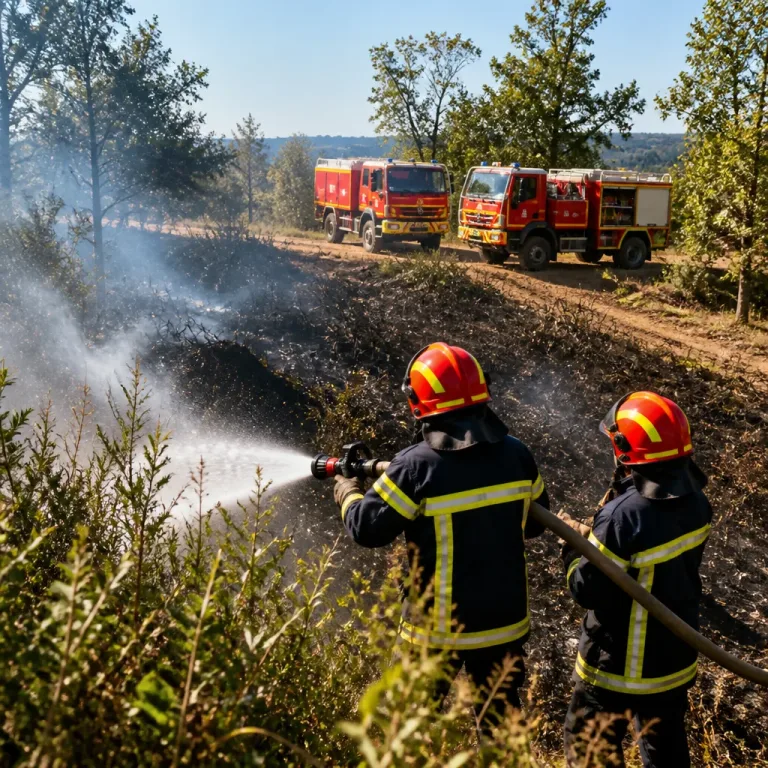 Incendie à Gaillac: six hectares ravagés, dix sauvés grâce à une riposte rapide