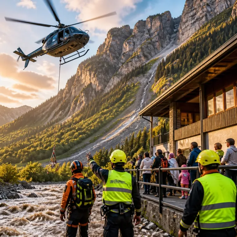 Haute‑Savoie : une personne portée disparue après des crues, 15 évacuées par hélico