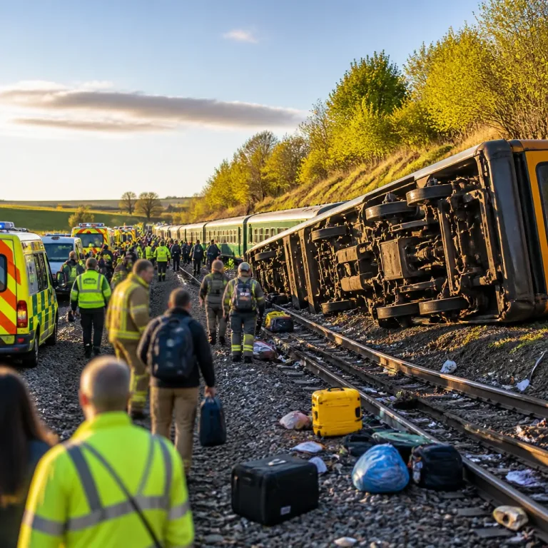 Déraillement près de Brighton : 11 personnes blessées, évacuation d'environ 150 passagers