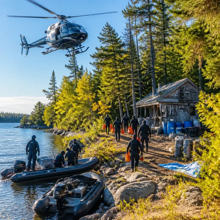 Laboratoire de méthamphétamine démantelé sur une île du Saint-Laurent: quatre arrestations