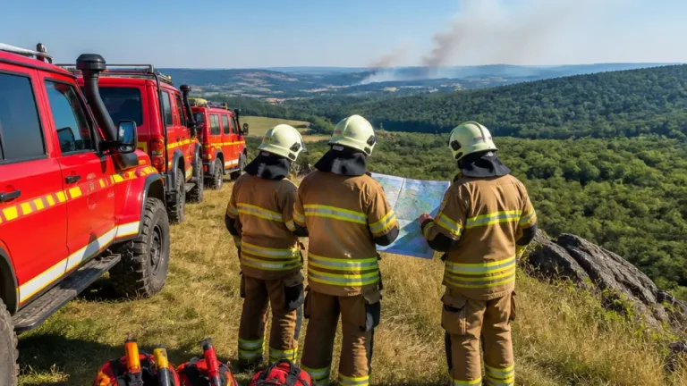 Dinant : des officiers pompiers formés en France pour mieux combattre les feux en milieux naturels
