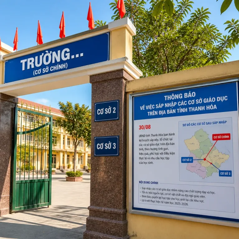 Vietnam: Thanh Hoa va réduire d’environ 30% le nombre d’écoles avant la rentrée
