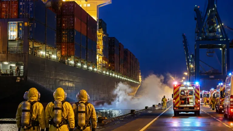 Fuite d’acide fluorhydrique au port d’Anvers : une centaine de travailleurs soignés, trafic perturbé