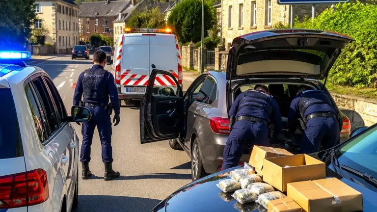Han‑sur‑Lesse : un contrôle routier conduit à l’arrestation et à une importante saisie liée à un trafic de stupéfiants
