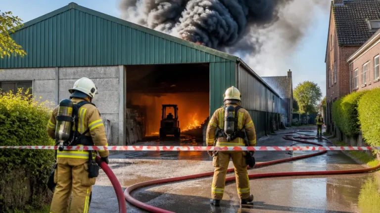 Incendie à Limal (Wavre) : fumées épaisses, riverains priés de fermer portes et fenêtres