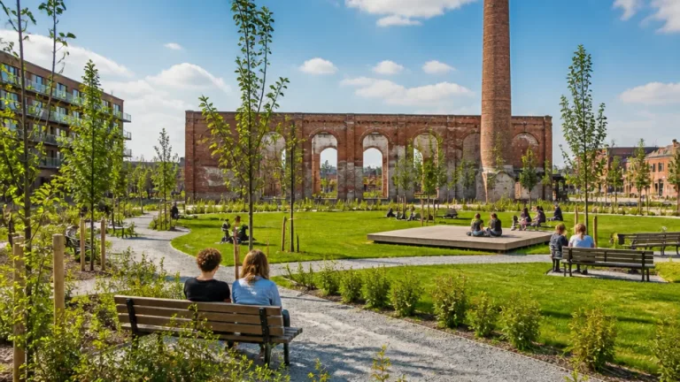La friche Palmolive du Longdoz transformée en parc de 4.500 m² pensé avec les habitants