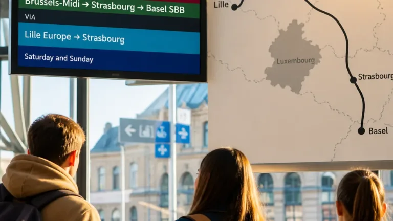 La future liaison TGV Bruxelles–Bâle passera par Strasbourg… mais pas par le Luxembourg