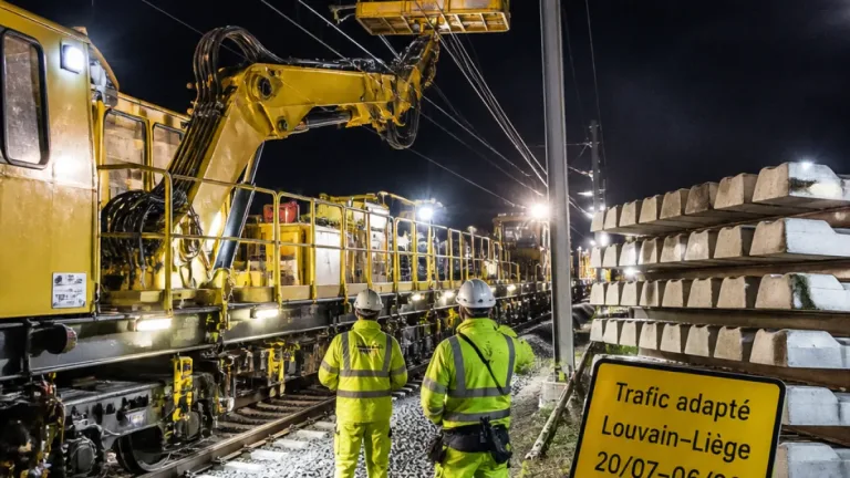 LGV Louvain–Liège: chantier intensif jusqu’au 6 août, fortes adaptations du trafic