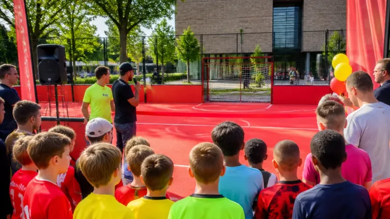 Maasmechelen inaugure le 18e « Belgian Red Court » pour les jeunes sportifs