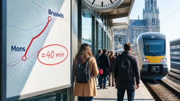 Mons relance l'idée d'un train direct vers Bruxelles pour gagner du temps quotidien