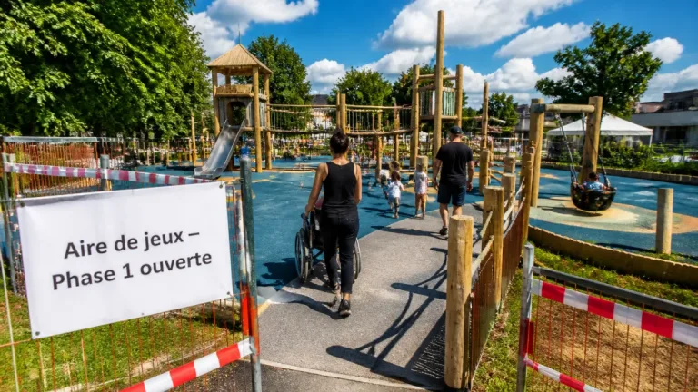 Mouscron: nouvelle aire de jeux à La Prairie, une première phase déjà ouverte