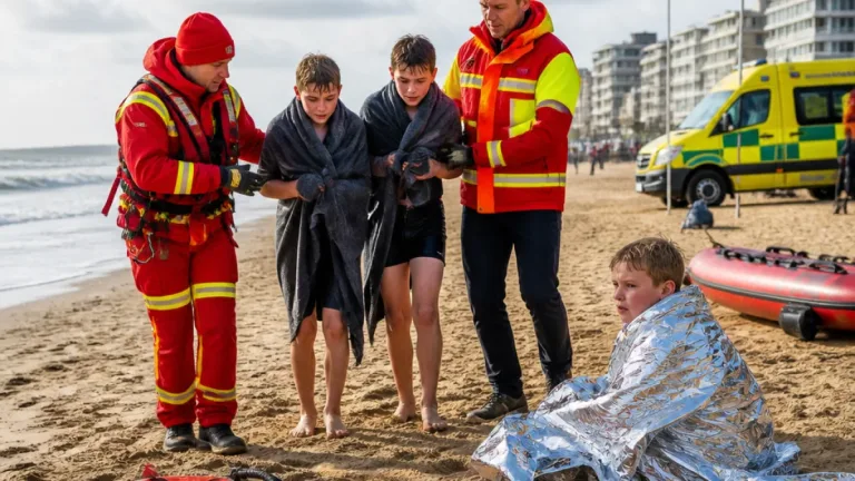 Ostende: trois enfants secourus en mer, un cas d’hypothermie légère