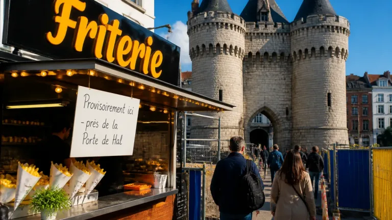 Porte de Hal: la Friterie de la Barrière se déplace, repère connu des Haltois