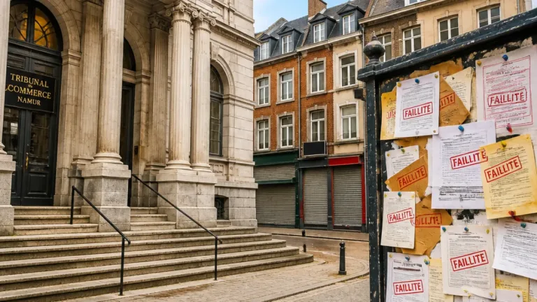 Quarante faillites en juin dans le Namurois : répercussions locales et démarches pour les parties concernées