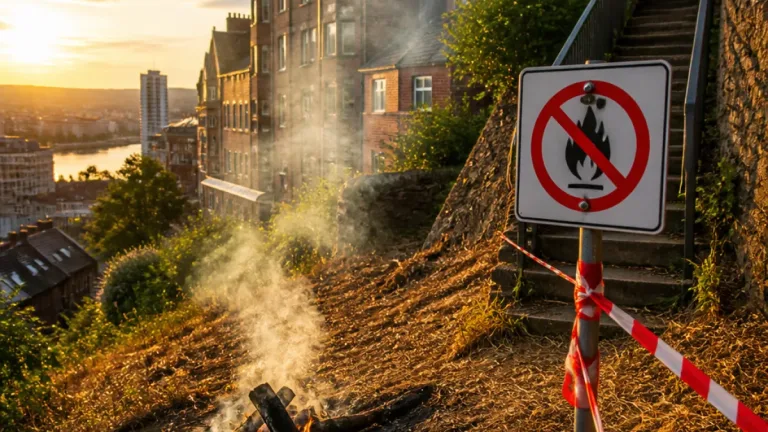 Risque d’incendie aux Coteaux de la Citadelle à Liège: des feux allumés inquiètent les riverains