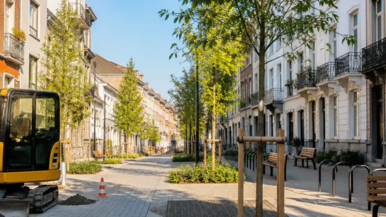 Saint-Gilles : la rue Émile Féron se transforme en avenue arborée et apaisée