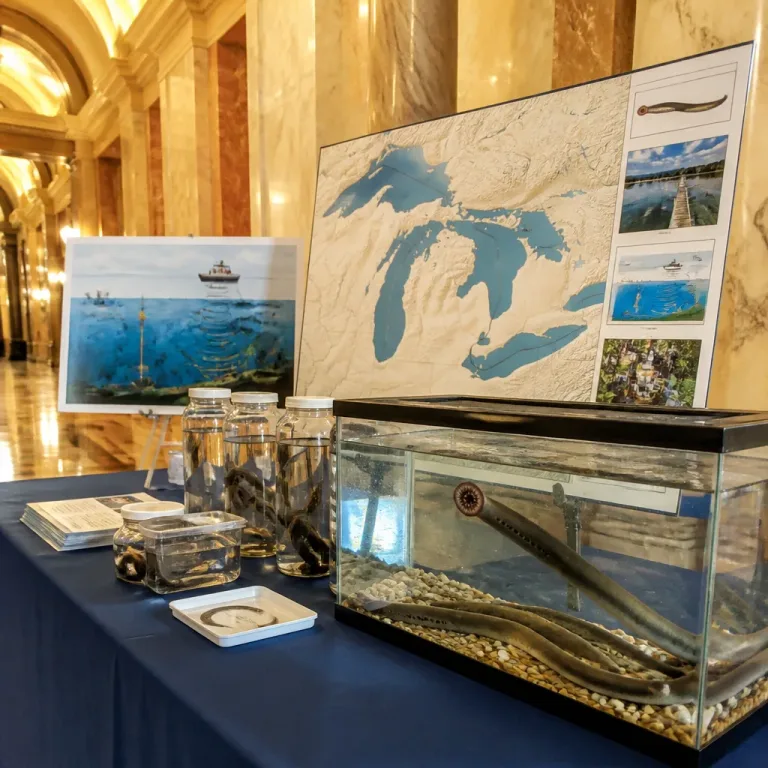 Aux États-Unis, la lamproie de mer s’invite au Congrès et relance le combat anti-invasives