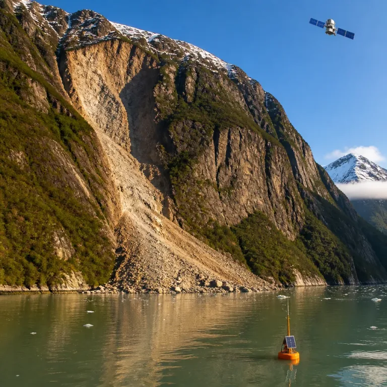 Un mégatsunami de 481 m en Alaska (2025) reconstitué par satellites et capteurs