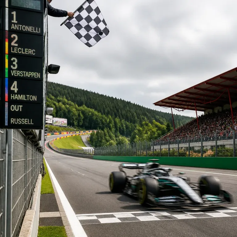 Antonelli triomphe à Spa, Mercedes respire, Hamilton 2e du championnat