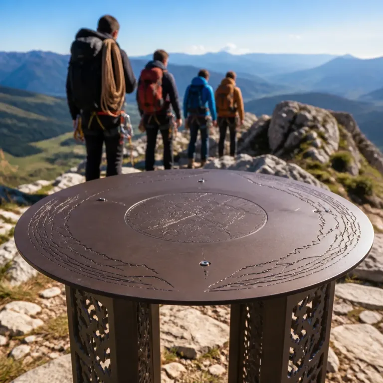 Au Belmaig, une table d’orientation fabriquée par découpe numérique et hissée au sommet