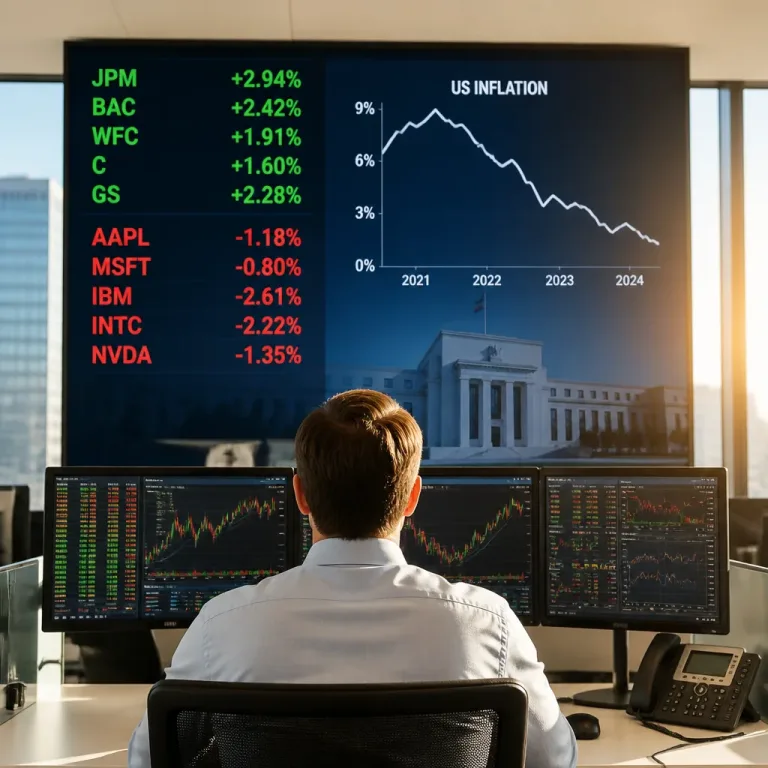 Inflation US en accalmie, mais la tech trébuche: un marché à deux vitesses