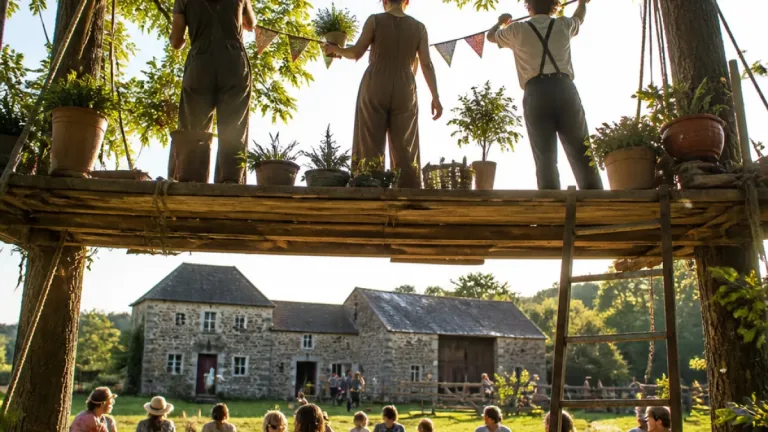 Théâtre en hauteur à la ferme de Jambjoule : un spectacle pour rêver d'un autre quotidien