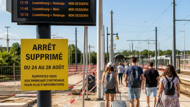 Travaux : la gare d'Howald non desservie dans le sens Luxembourg–Thionville/Metz et Luxembourg–Rodange jusqu'au 28 août