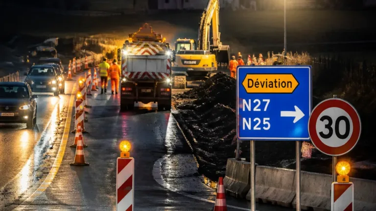Travaux nocturnes sur la N5 à Waterloo: fermetures et déviations prévues du 3 au 21 août