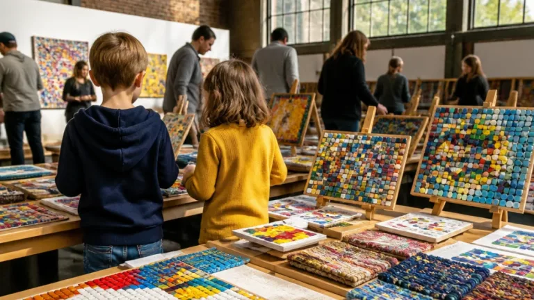 Un stage au BPS22 initie les enfants à la création de motifs et se clôt par un vernissage