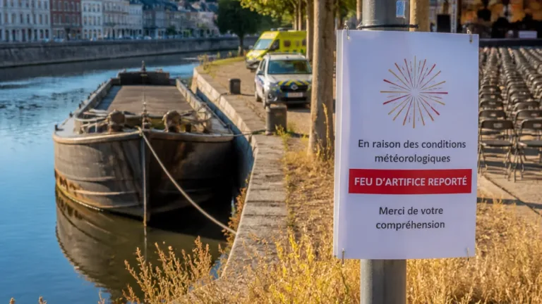 Verviers reporte le feu d'artifice du 21 juillet en raison du risque d'incendie