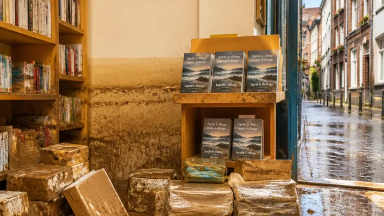 Wavre : cinq ans après, la librairie Claudine conserve les traces des inondations