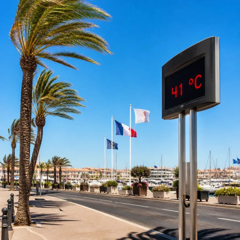 Fréjus attend plus de 40 °C ce dimanche, chaleur accablante et vent soutenu