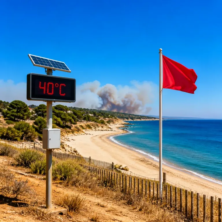 Canicule persistante sur le pourtour méditerranéen : jusqu'à 40°C et risque d'incendie extrême