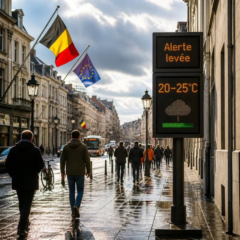 Temps plus frais ce week-end en Belgique : les alertes levées, maxima autour de 20–25°C