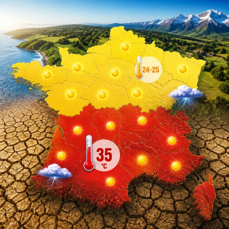 France: contraste marqué entre sud caniculaire et nord plus tempéré, sécheresse en hausse