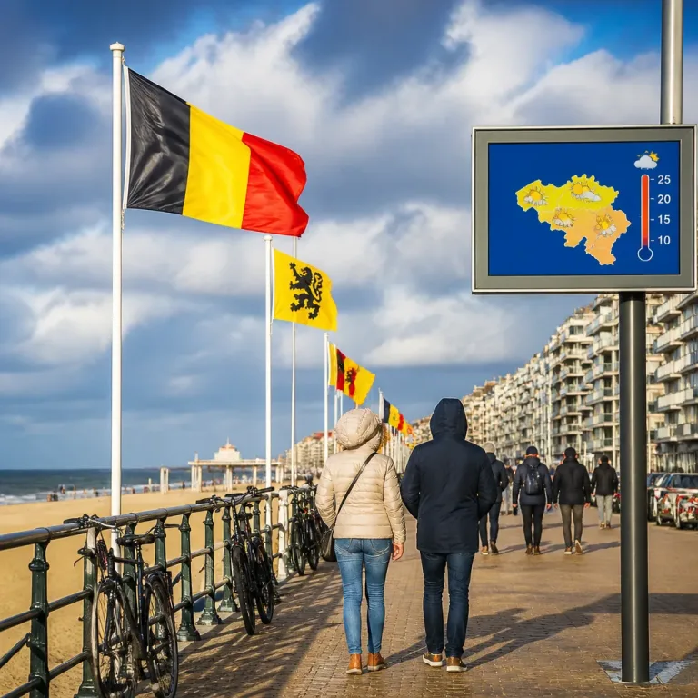 Baisse généralisée des températures en Belgique : maxima autour de 20–25 °C ce week-end