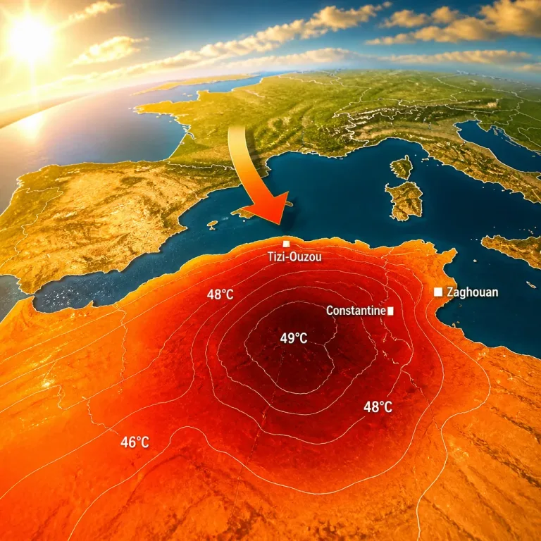 Maghreb sous dôme de chaleur: records battus, les 50 °C frôlés en Algérie et en Tunisie