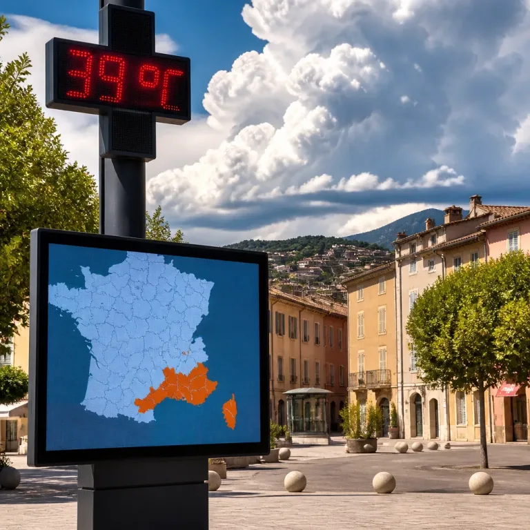 Canicule prolongée dans le Sud-Est: sept départements en orange, orages localisés